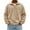 Mens Hoodies & Sweatshirts Khaki, variant on L-4X Plus Size Sueded Sweatshirts for Men with Zipper Big & Tall Shirts Mens Long Sleeve Solid Color Pullover Drop Shoulder Mock Neck Sweatshirt Tops