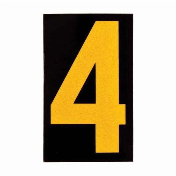 Brady Reflective Numbers And Letters,4,PK25 5890-4