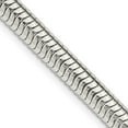 thumbnail image 1 of 925 Sterling Silver 6mm Round Snake Chain Necklace 24 inch for Female, 1 of 4