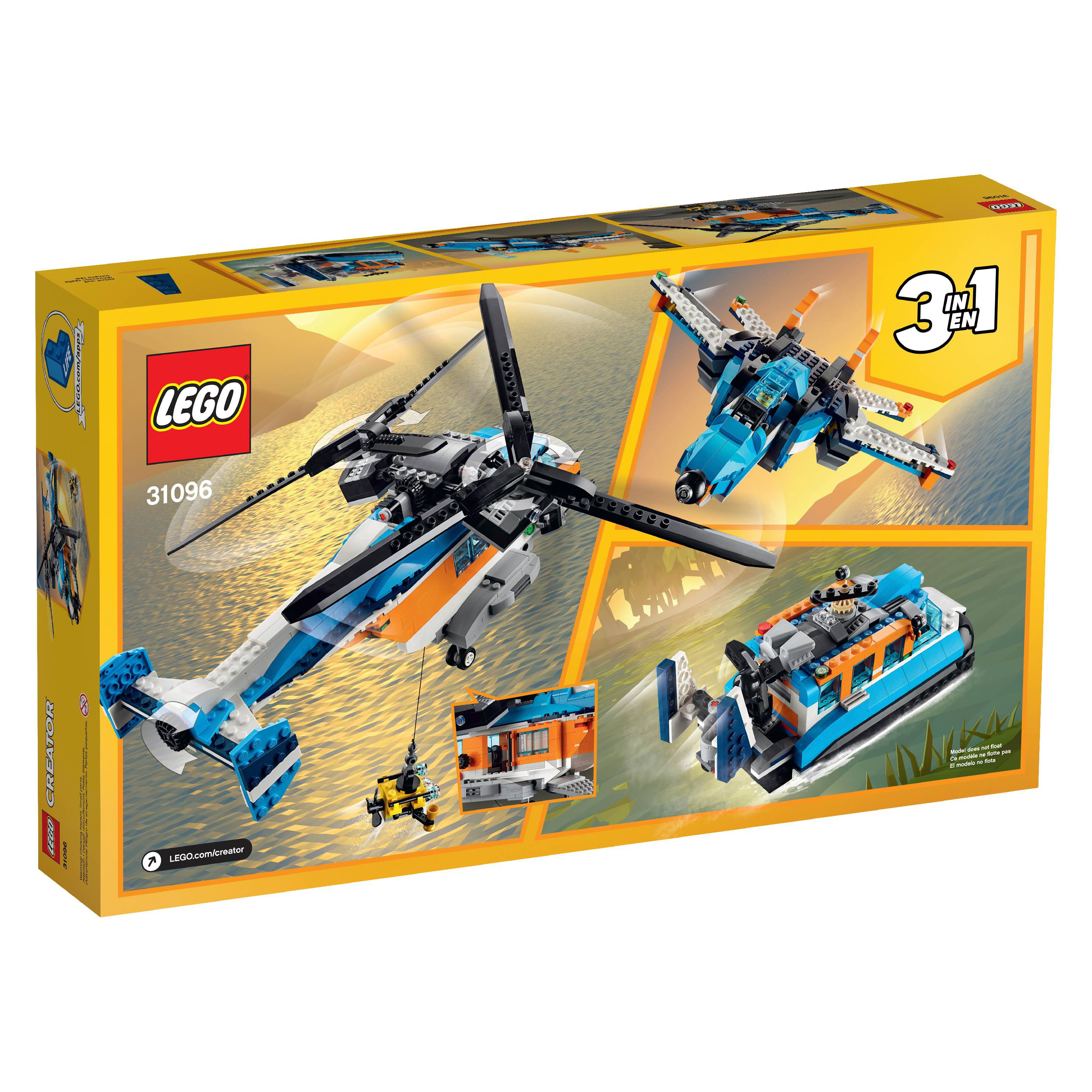 LEGO Twin-Rotor Helicopter 31096 Walmart.com