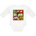 thumbnail image 3 of Inktastic My Papa Loves Me Superhero Boys or Girls Long Sleeve Baby Bodysuit, 3 of 5