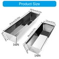 thumbnail image 3 of Drywall Pans Mud, 14” 16'' Stainless Steel Watertight Reinforced Mud Pans, Tapered Sides, Drywall Tool Tray Bucket, 3 of 13