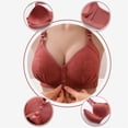 thumbnail image 4 of WZXFASHION High Support Bras For Women Adjustable Strap Full Coverage Up Bras Comfortable No Underwire Wireless Bras Bra Red 42, 4 of 9
