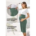 thumbnail image 2 of EKOUAER Maternity Shorts for Women Maternity Capris Yoga Pregnancy Short Pants Soft Joggers Lounge Bottoms, 2 of 5