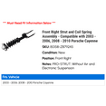 thumbnail image 2 of Front Right Strut and Coil Spring Assembly - Compatible with 2003 - 2006, 2008 - 2010 Porsche Cayenne 2004 2005 2009, 2 of 2