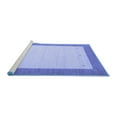 thumbnail image 2 of Ahgly Company Machine Washable Indoor Rectangle Solid Blue Modern Area Rugs, 3' x 5', 2 of 4