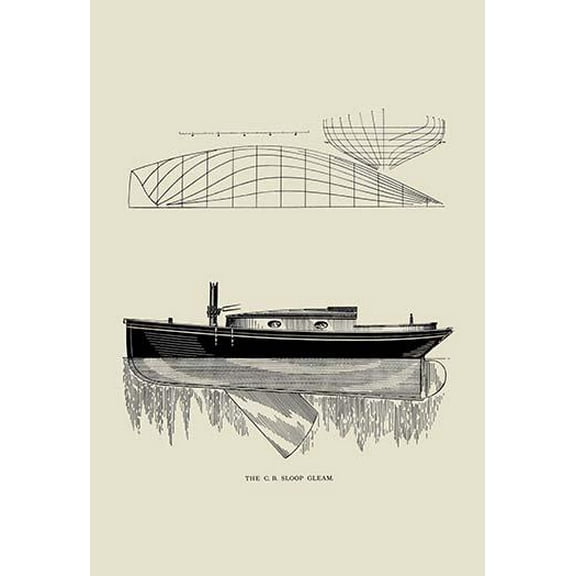 The C.B. Sloop Gleam-Fine Art Canvas Print (20" x 30")