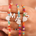 thumbnail image 5 of Turandoss Colorful Initial Beaded Heart Choker Necklaces for Women Girls Letter A-Z Kids Jewelry Trendy Personalized Birthday Gifts for Women Teen Girl Toddler, 5 of 9