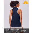 thumbnail image 5 of Pinspark Golf Shirts for Women Sun Protection Tennis Tank Top with Collar V Neck Racerback Athletic T-Shirt Lightweight Workout Tops Sleeveless Yoga Shirt, 5 of 6