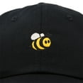 thumbnail image 2 of DALIX Bumble Bee Baseball Cap Dad Hat Embroidered Womens Girls in Black, 2 of 6