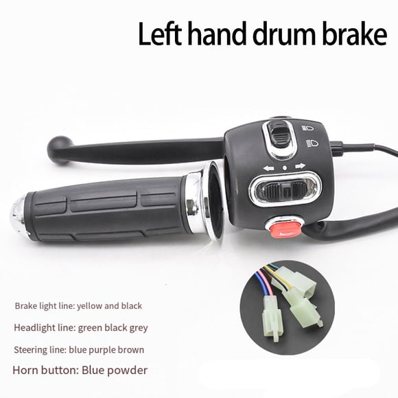 Mosiee Throttle Handle 12-72V Gear Switch With Horn Electric Bike Modification Part For Harley Citycoco Scooter Motorcycle E-Bike