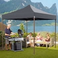 thumbnail image 5 of COBIZI 10x10 Heavy Duty Pop Up Canopy Tent with 4 Sidewalls, Commercial Instant Waterproof Shelter, UV 50+ with Silver Coated, Upgraded Thickened Hexagonal Legs,Dark Blue, 5 of 5