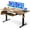 Vintage Brown1, variant on ErGear Large Electric Standing Desk with Keyboard Tray, 63x28 Inches Large Adjustable Height Sit Stand Up Desk, Home Office Desk Computer Workstation, Vintage Brown