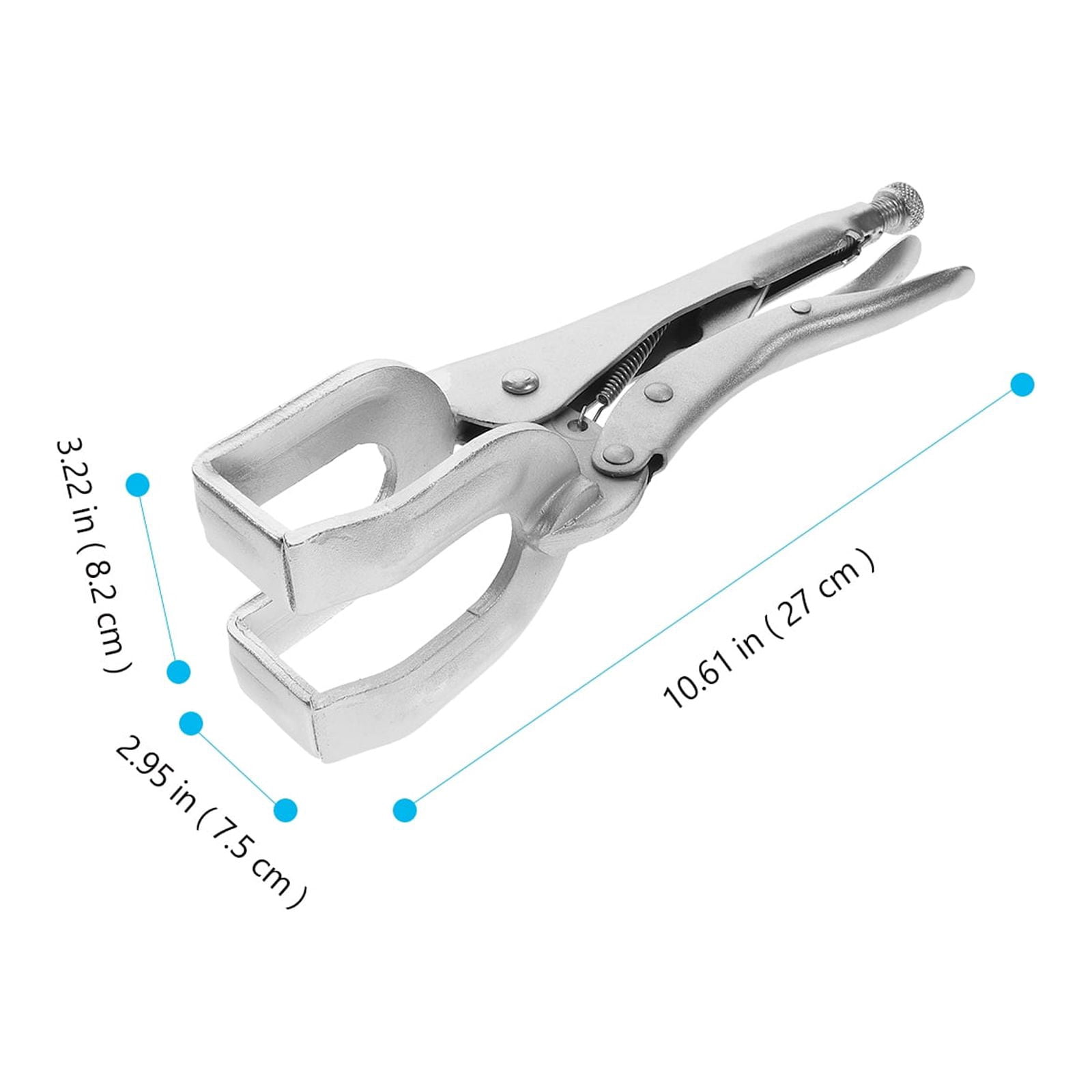 Uonlytech Adjustable Locking Welding Pliers, Silver Steel for Repair Use
