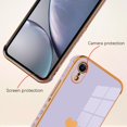 thumbnail image 2 of Compatible with iPhone XR Case Love Heart Plating Electroplate Luxury Elegant Case Camera Protector Soft TPU Shockproof Four Corner Back Cover iPhone XR Case -Purple, 2 of 10
