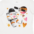 thumbnail image 4 of Inktastic Astronaut Valentine Outer Space Hearts Boys or Girls Toddler T-Shirt, 4 of 5