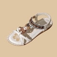 thumbnail image 6 of hoksml Women's Boho Beaded Flat Sandals, Elastic Ankle Strap Open Toe Summer Shoes, Multicolor, 6 of 6