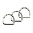 thumbnail image 1 of Tnarru 3 Pieces Buckles D Rings Multifunctional Sturdy Simple Hardware Accessories Stainless Steel for DIY Key Chain Purse 4cmx2.5cm, 1 of 8