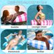 thumbnail image 3 of 2 Pack Inflatable Pool Floats Hammock, 4-in-1 Multi-Purpose Portable Water Pool Floats with a Manual Air Pump, Pool Chairs to Beach, Exercise Saddle,, 3 of 5