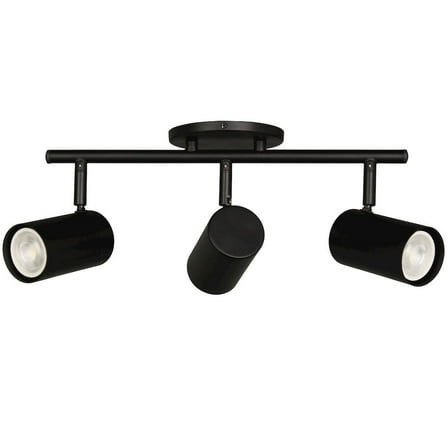 Dainolite 3 Light Track Light in Matte Black
