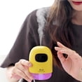thumbnail image 4 of Mini difusor de aceite aromático humidificador de niebla fría hasta 8 tiempo de tiempo de tiempo de 2 modos de niebla 7 LED de lámpara con apagado automático par Amarillo perfecl Humidificador portátil, 4 of 8