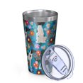thumbnail image 2 of 16oz Tumblers Dog with Pioneer Flower Stainless Steel Vacuum Insulated Double Wall Travel Tumbler Cups Mug with Lid and Straw,Cleaning Brush for Coffee,Tea, 2 of 4