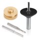 thumbnail image 1 of Broca para Router POWERTEC 72132V de Carburo Sólido Spiral de Corte hacia Abajo con Vástago de 1/4", 1 of 5