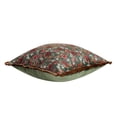thumbnail image 4 of Home Decor Collection 20" x 20" Green Floral Velvet Decorative Pillow, 4 of 5