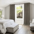 thumbnail image 5 of NICETOWN Velvet Curtains for Living Room, Soft Thick Elegant Velvet Curtains Thermal Insulated Sun Light Blocking Drapes Back Tab Velvet Window Curtains, Taupe, 52"x90", 2 Panels, 5 of 8