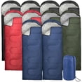 thumbnail image 2 of 10 Pack Bulk Wholesale of Cold Weather Hooded Sleeping Bags for Adults, Kids, Homeless, Camping, Indoors, Outdoors in Black, Navy Blue, Forest Green, Red - 71"L x 30"W, 2 of 11