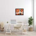 thumbnail image 2 of Stupell Industries Burnt Orange Momentum Jet Black Framed Floating Canvas Wall Art, 16x20, by Third and Wall, 2 of 6