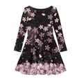 thumbnail image 4 of Vividxx Girls Dresses Adorable Long Sleeve Dress Kids Fall Casual Party Dresses for Toddlers Daily Wear Girls Clothes 10-11 Years, 4 of 4