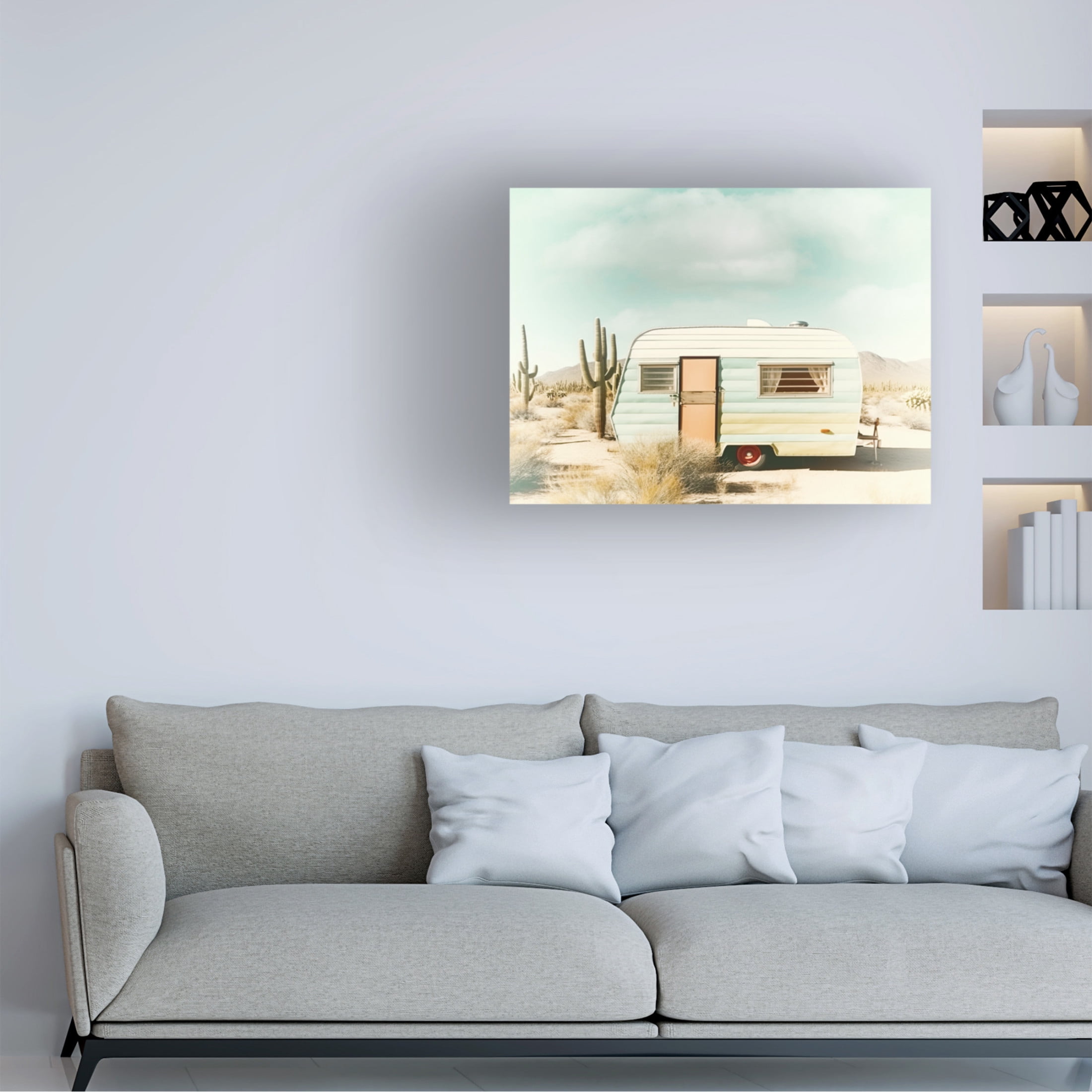 Canvas Wall Art - Decent Exposures 'Desert Trip 1977' Wall Art for Living Room, Bedroom, or Office Décor by Trademark Fine Art - 19 x 14 Inches