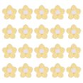 thumbnail image 1 of Uxcell 50-Pack Parches de Flores para Coser, Flores de Ganchillo Hechas a Mano de 1.6 Pulgadas para Ropa DIY [Amarillo Claro y Blanco], 1 of 1