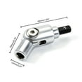 thumbnail image 5 of Solid Bit Holder 1/4inch HexMagnetic Pivoting Bit Tip Holder Extension Rod, 5 of 8