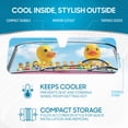 thumbnail image 7 of Duck Duck Jeep Sun Shade Fits 1987-2021 Jeep Wrangler JK, JL, CJ, YJ, TJ & 2020-2021 Gladiator - Custom Fit Windshield Sunshade Foldable Accordion Interior UV Protection Sun Window Visor 53” x 16.5”, 7 of 7