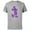 Athletic Heather, variant on Mickey Mouse Pride Classic Pose Purple Icon Fill - Short Sleeve Cotton T-Shirt for Adults - Customized-Black
