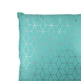 thumbnail image 4 of Northlight 17" Square Geometric Canvas Indoor Throw Pillow - Blue, 4 of 5