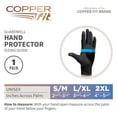 thumbnail image 3 of Guantes Protectores Copper Fit Guardwell Dedos Completos XL Negro, 3 of 6