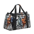 thumbnail image 2 of Disketp Four Running Horses Bolsa de Viaje Tipo Duffle, Bolso de Mano para Fin de Semana para Mujer, Bolsa de Gimnasio Ligera para Hombre, Esencial para Viajes, 2 of 7