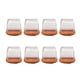 thumbnail image 1 of Protector de patas de silla ANGGREK 8 Piezas TPE Transparente Cuadrado, 1 of 8