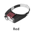 thumbnail image 1 of Maoww ABS Acrylic Magnifying Glass Portable Battery Powered LED Lighting Watchmaker Jewellery Magnifier Accessories Red, 1 of 6