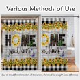 thumbnail image 5 of 72x72 Inch Sweet Home Farmhouse Shower Curtain Sunflower Buffalo Plaid Waffle Bathtub Curtain Rustic Wooden Plank Checkered Shower Curtains for Kids Bathroom Decor Waterproof with Hooks, 5 of 6