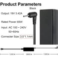 thumbnail image 6 of 65W Laptop Charger for Acer Chromebook 11 R11 13 14 15 Charger CB3 CB5 C720 C738T C731 C740; Acer Aspire 3 5 A314 A315 A515; Aspire Vero Go 15 N15Q8 N15Q9 N20C5 N22C6 Adapter Power Cord, 6 of 8