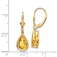 thumbnail image 2 of Primal Gold 14 Karat Yellow Gold 10x7mm Pear Citrine Leverback Earrings, 2 of 4