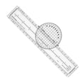 thumbnail image 3 of Règle de Pilote Transparente Règle de Mesure VFR et IFR Placard avec Traceur Rotatif, 3 of 9