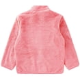 thumbnail image 4 of Alvivi Kids Girls Fleece Jacket Coat Full-Zip Turtleneck Tops with Pocket Fall Winter Outerwear Light Red 5-6, 4 of 7