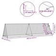 thumbnail image 2 of vidaXL Chicken Cage Silver 400x105x91 cm Galvanised Steel, 2 of 5