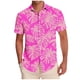 thumbnail image 1 of Mens Casual Manga Corta Botón Abajo Camisas Impresas Botón de Bolsillo Cuello Turndown Blusa Camisa para Verano Al Aire Libre Casual Diario, 1 of 6