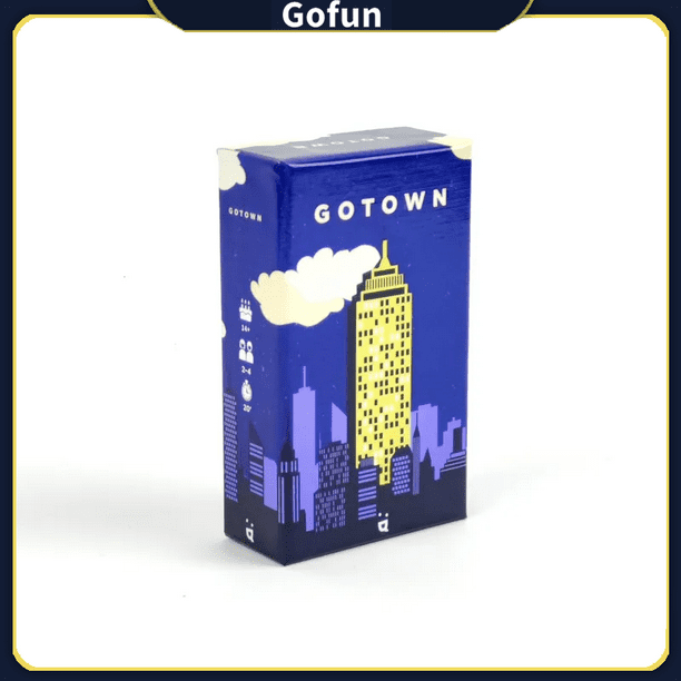 Juego de mesa Go Town en inglés para fiestas familiares de más de 8 años